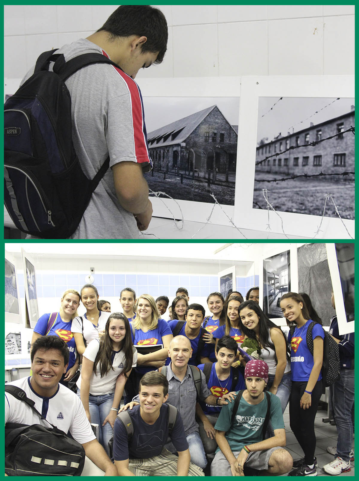 Portal de Not�cias PJF | �Retratos de Auschwitz`- Exposi��o de fotos mobiliza alunos do Centro Herval da Cruz Braz  | SE - 25/10/2013